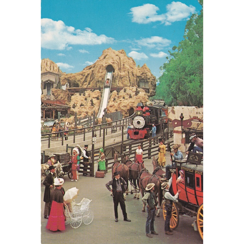 Knott's Berry Farm Calico Square Postcard Vintage Western Americana